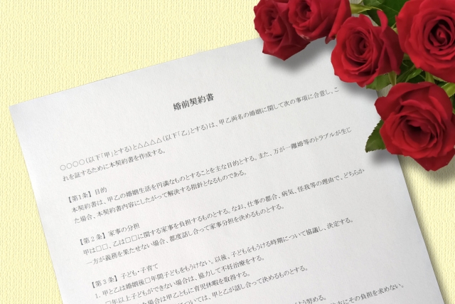 【契約書】婚前契約書の効力とは?